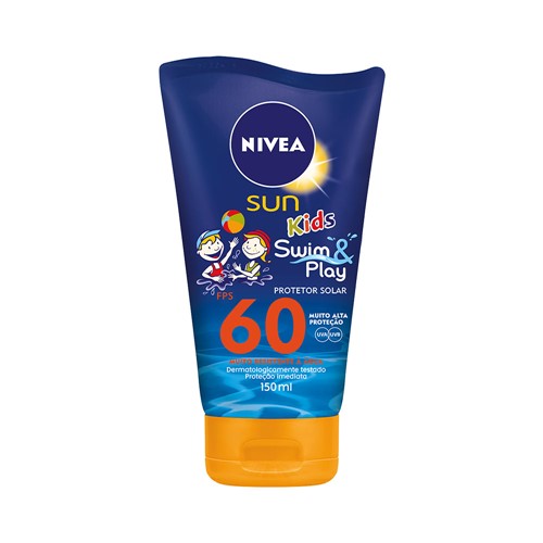 Protetor Nivea Sun Kids Swim Play 150ml Fps60