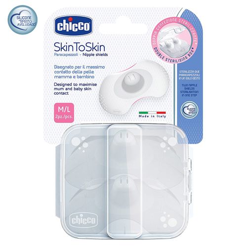 Protetor para Seios em Silicone SkinToSkin Tam M/G (2pçs) - Chicco