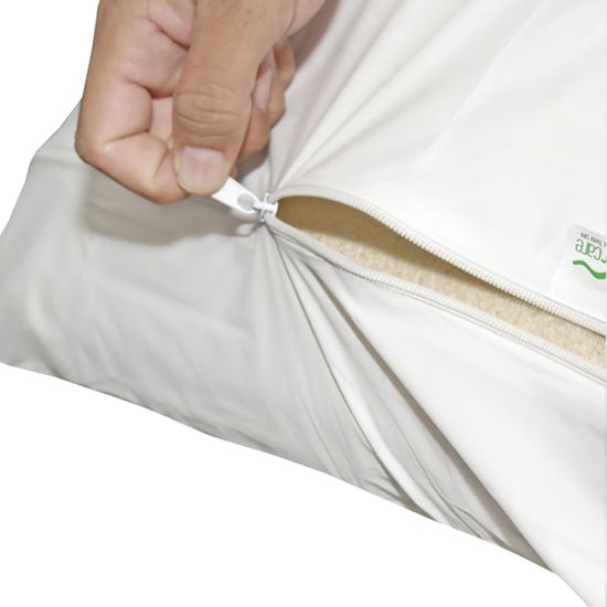 Protetor para Travesseiro com Zíper Siliconizado Branco