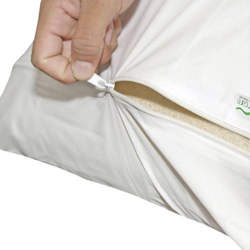 Protetor para Travesseiro com Zíper Siliconizado Branco