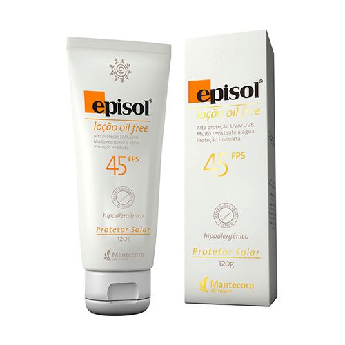 Protetor Solar Episol FPS45 Loção Oil Free Mantecorp Skincare 120g