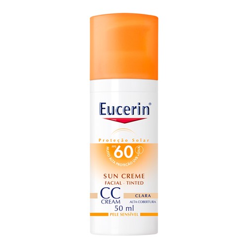 Protetor Solar Eucerin Sun Tinted CC Cream Clara FPS 60 com 50ml