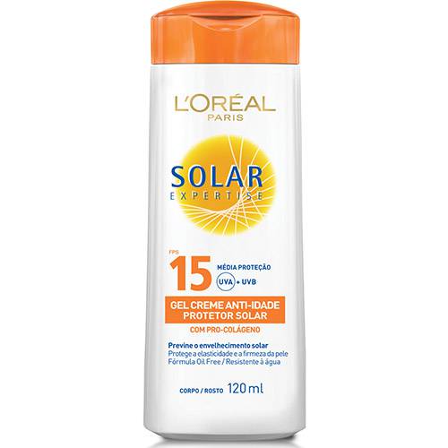 Protetor Solar Expertise Gel Creme Colágeno Anti-idade FPS 15 - L'Oréal Paris