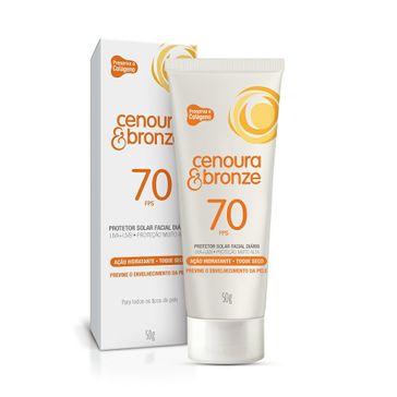Protetor Solar Facial Cenoura & Bronze Fps70 50g