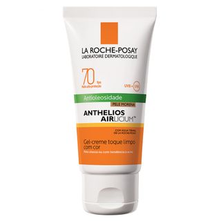 Protetor Solar Facial com Cor La Roche-Posay - Anthelios Airlicium Fps70 Morena