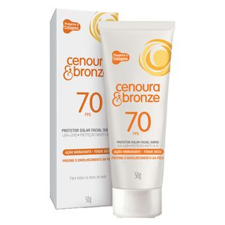 Protetor Solar Facial Diário Cenoura & Bronze - FPS70 50g