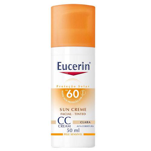Protetor Solar Facial Eucerin Creme Tinted Clara Fps 60 50ml