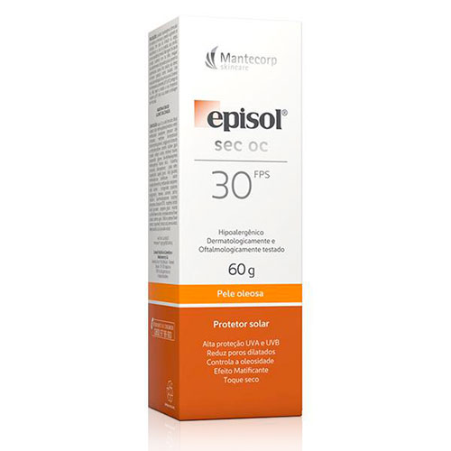 Protetor Solar Facial Mantecorp Episol Sec Oc Fps30 60g