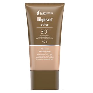 Protetor Solar Facial Mantecorp Skincare Fps 30 Episol Color Pele Clara