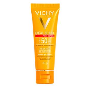 Protetor Solar Facial Vichy Idéal Soleil Anti-idade FPS50 40g