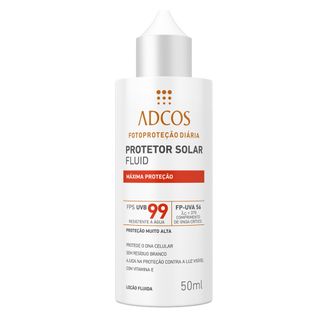 Protetor Solar Fluid Máxima Proteção FPS 99 Adcos 50ml