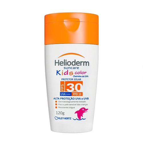 Protetor Solar Helioderm Suncare Kids Color FPS 30 Loção com 120g