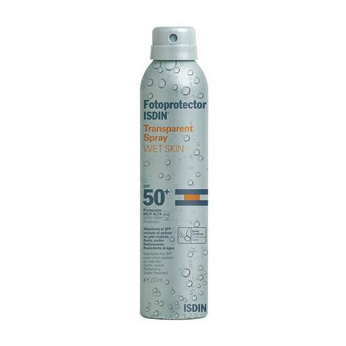 Protetor Solar Isdin Transparent Wet Skin Spray Fps 50 com 200 Ml