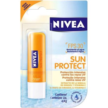 Protetor Solar Labial Nivea 4,8 G Lip Care Fps30 Sun Protect