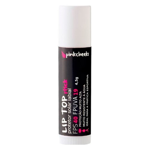 Protetor Solar Labial Pink Cheeks Lip Top FPS 40 Stick com 4,5g