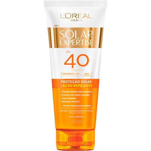 Protetor Solar L'Oréal Expertise com Ação Repelente FPS40 200ml