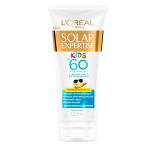 Protetor Solar L'Oréal Paris Solar Expertise Kids em Loção FPS 60 120ml