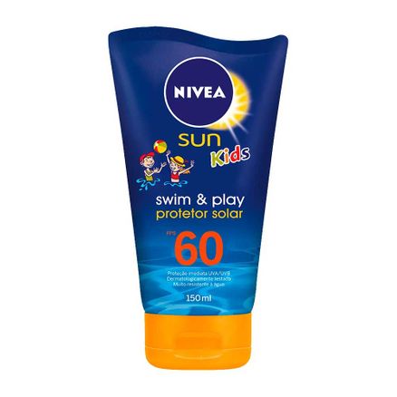 Protetor Solar Nivea Sun Kids Swim & Play FPS 60 Loção 150ml