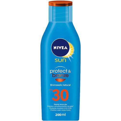 Protetor Solar Nivea Sun Protect & Bronze Fps-30 com 200ml