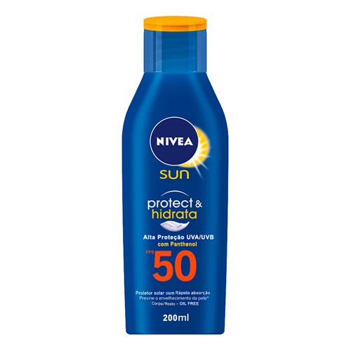 Protetor Solar Nivea Sun Protect & Hidrata FPS 50 Loção 200ml