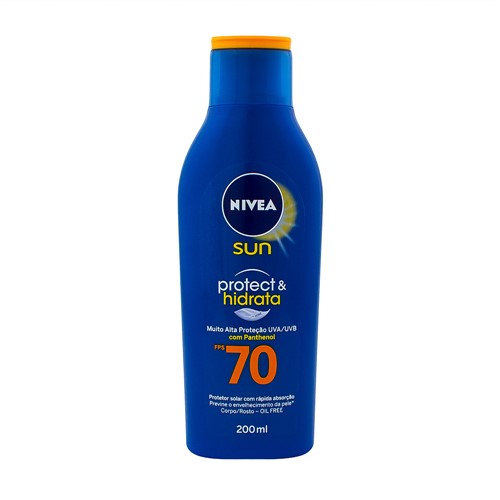 Protetor Solar Nivea Sun Protect & Hidrata FPS 70 Loção com 200ml