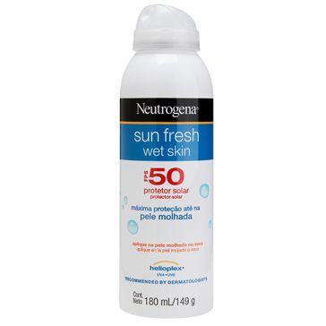 Protetor Solar Pele Molhada Wet Skin Neutrogena Sun Fresh FPS-50 180ml