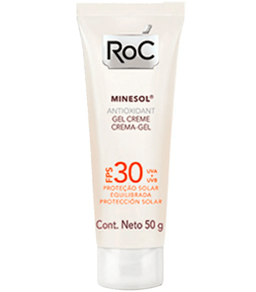 Protetor Solar Roc Minsesol Antioxidant FPS 30 50g