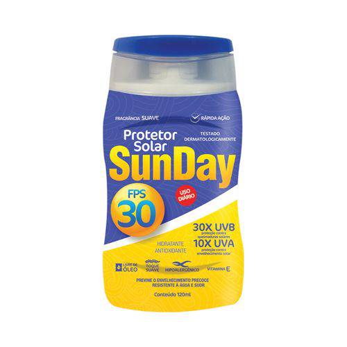 Protetor Solar Sunday - Fps 30 120Ml