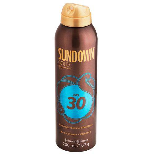 Protetor Solar Sundown Gold FPS 30 Spray 200mL