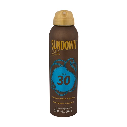 Protetor Solar Sundown Gold FPS 30 Spray com 200ml