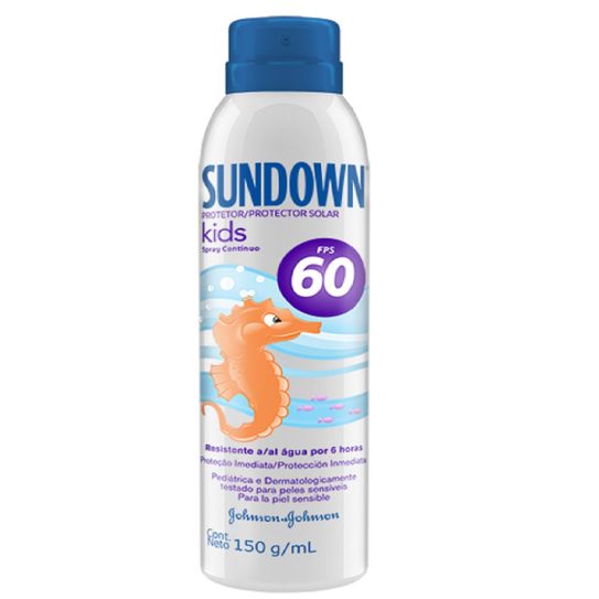 Protetor Solar Sundown Kids Fps60 Spray 150ml/150g