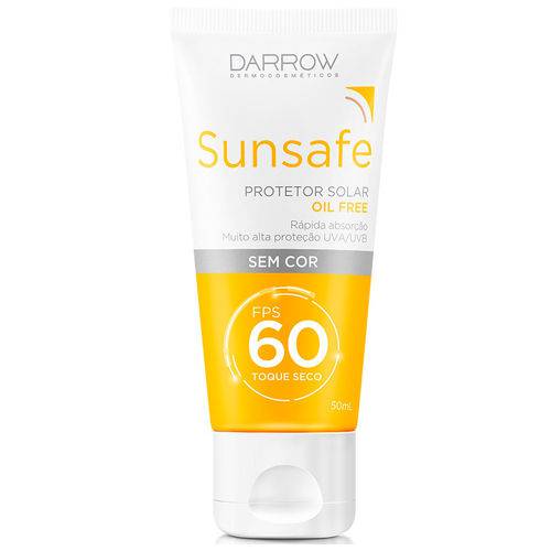 Protetor Solar Sunsafe Sem Cor Fps 60 50g