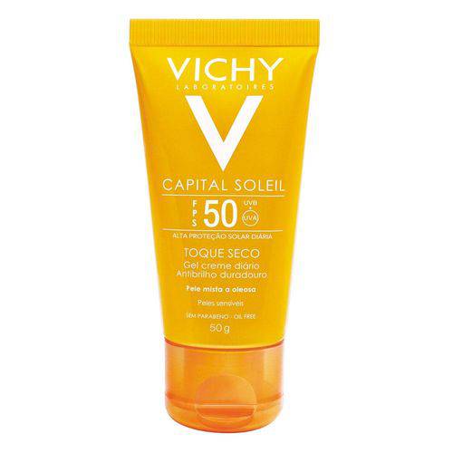 Protetor Solar Vichy Capital Soleil Toque Seco FPS 50 com 50g