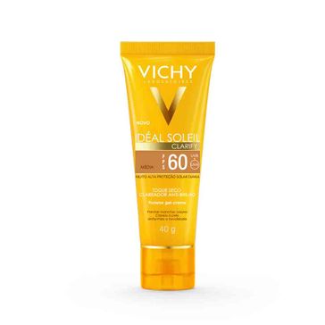 Protetor Solar Vichy Ideial Clarify Fps60 Pele Média 40g
