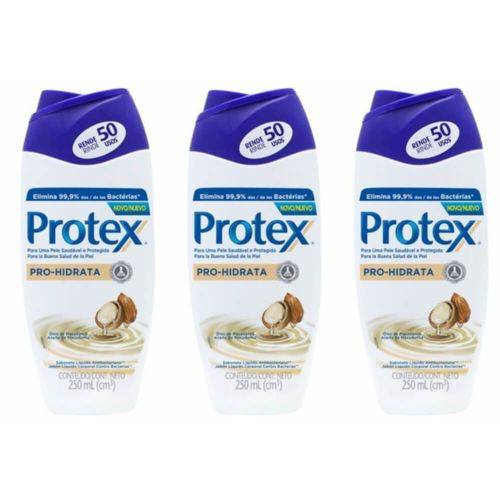 Protex Pro Hidrata Sabonete Íntimo 250ml (kit C/03)