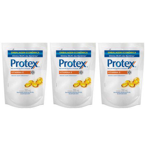 Protex Vitamina Sabonete Íntimo Refil 200ml (kit C/03)
