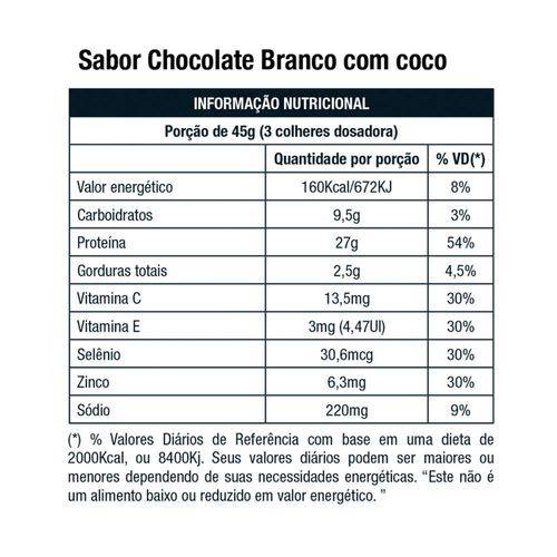 Proto 6 Complexo com 6 Fontes de Proteínas Chocolate Preto com Coco 900g - Nutrata