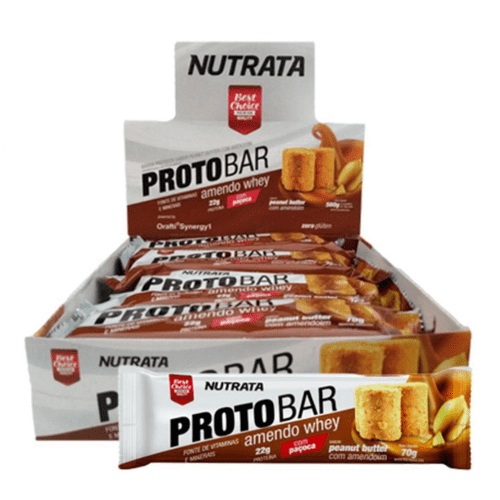 Proto Bar Caixa 8 Unidades Nutrata Proto Bar Caixa 8 Unidades Peanut Butter Nutrata