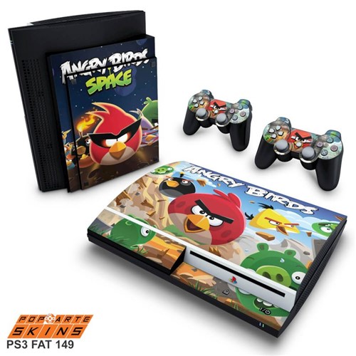 PS3 Fat Skin - Angry Birds Adesivo Brilhoso