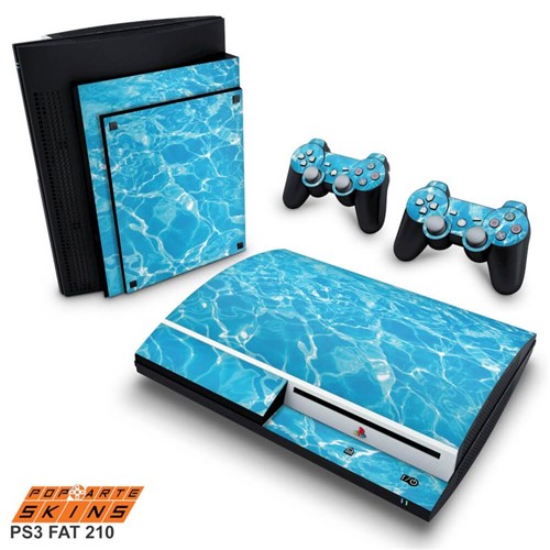PS3 Fat Skin - Aquático Água Adesivo Brilhoso