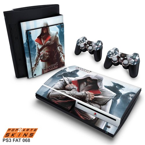 PS3 Fat Skin - Assassins Creed Brotherhood #C Adesivo Brilhoso
