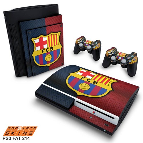 PS3 Fat Skin - Barcelona Adesivo Brilhoso