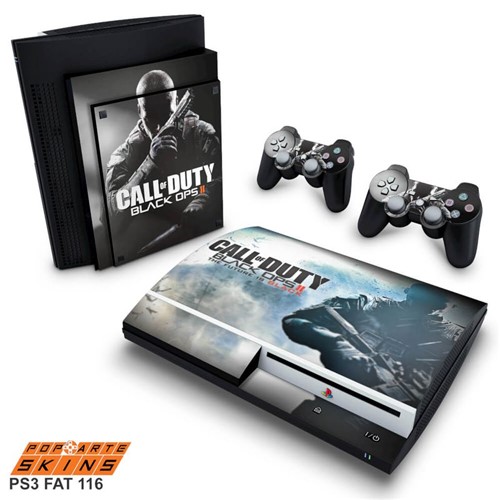 PS3 Fat Skin - Call Of Duty Black Ops 2 Adesivo Brilhoso