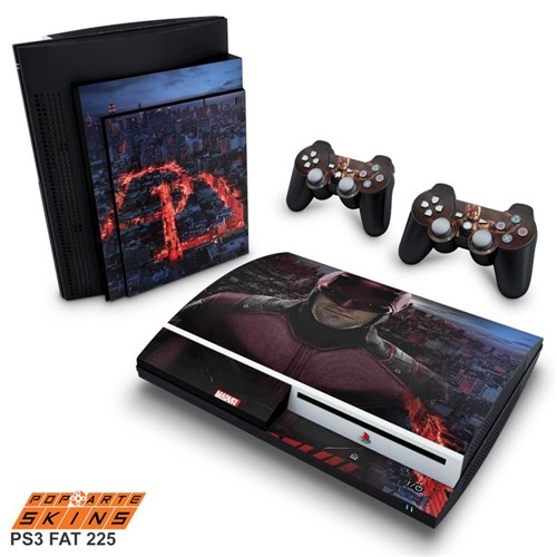 PS3 Fat Skin - Daredevil Demolidor Adesivo Brilhoso