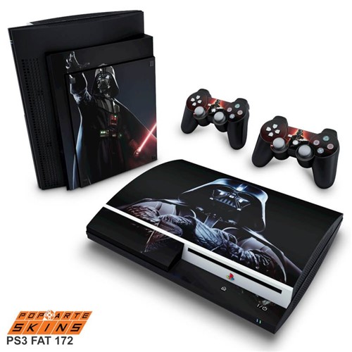 PS3 Fat Skin - Darth Vader Adesivo Brilhoso