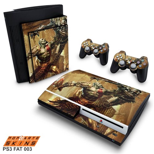 PS3 Fat Skin - God Of War 3 #A Adesivo Brilhoso