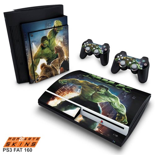 PS3 Fat Skin - Hulk Adesivo Brilhoso