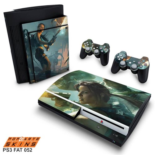 PS3 Fat Skin - Lara Croft And The Guardian Of Light Adesivo Brilhoso
