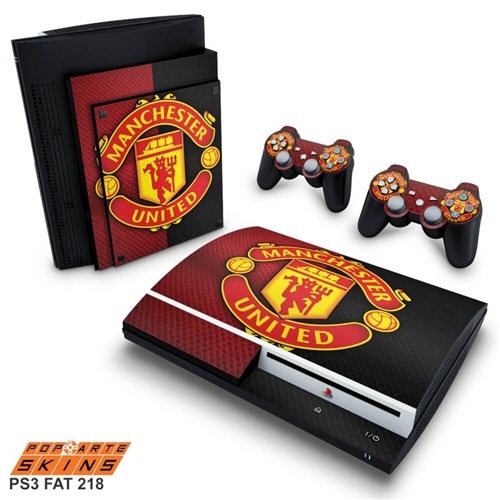 PS3 Fat Skin - Manchester United Adesivo Brilhoso