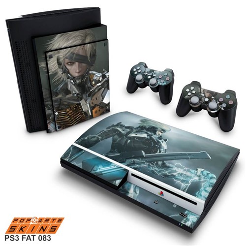 PS3 Fat Skin - Metal Gear Solid Rising Adesivo Brilhoso